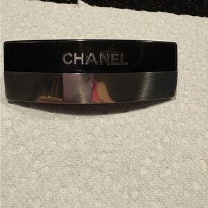 Chanel Black and Silver Hair clip